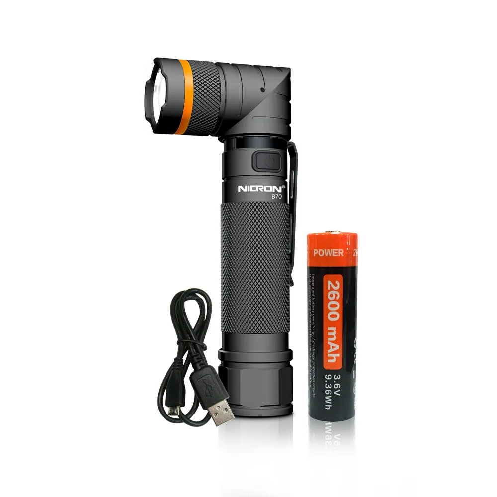 

NICRON 1200LM перезаряжаемый фонарик B70