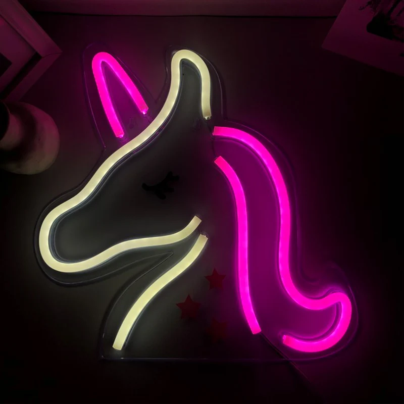 Светодиодный ная неоновая вывеска любовь мигающее облако Луна настенный плакат