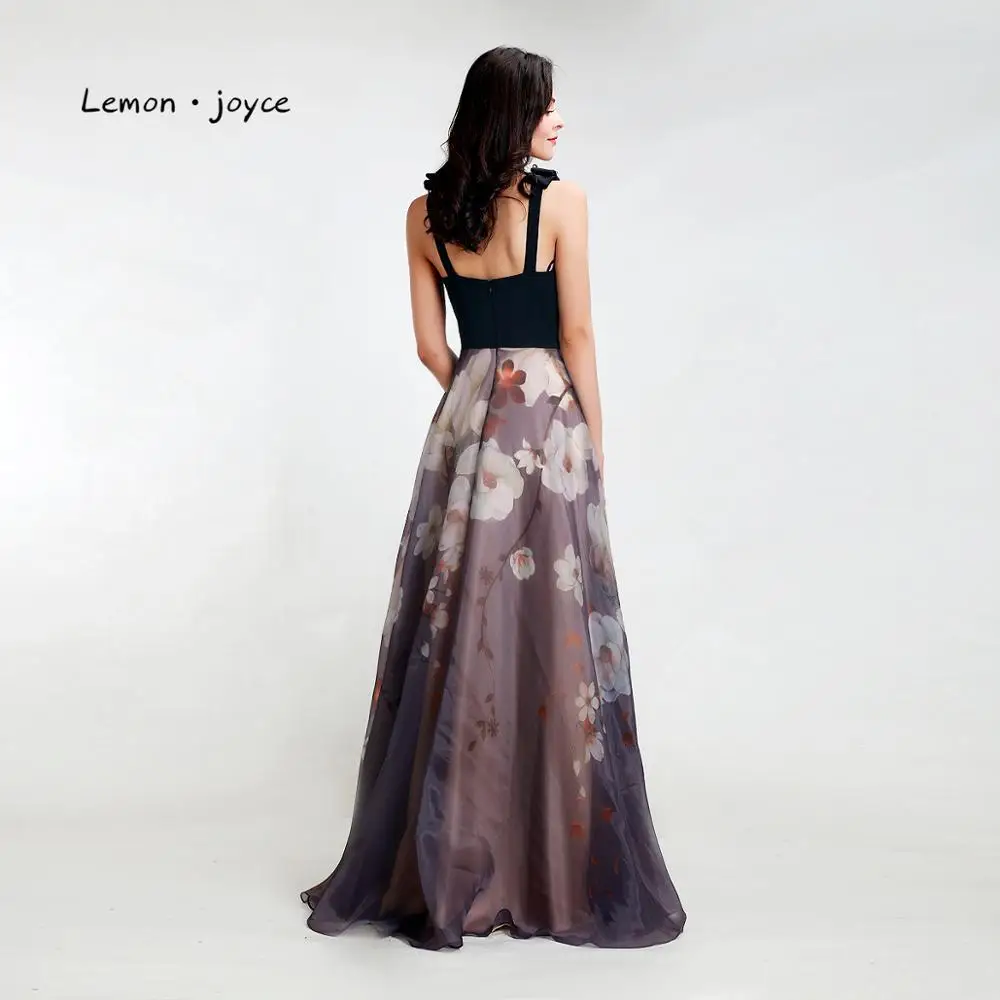 Lemon joyce черные вечерние платья 2020 Новое поступление сексуальные иллюзионные с