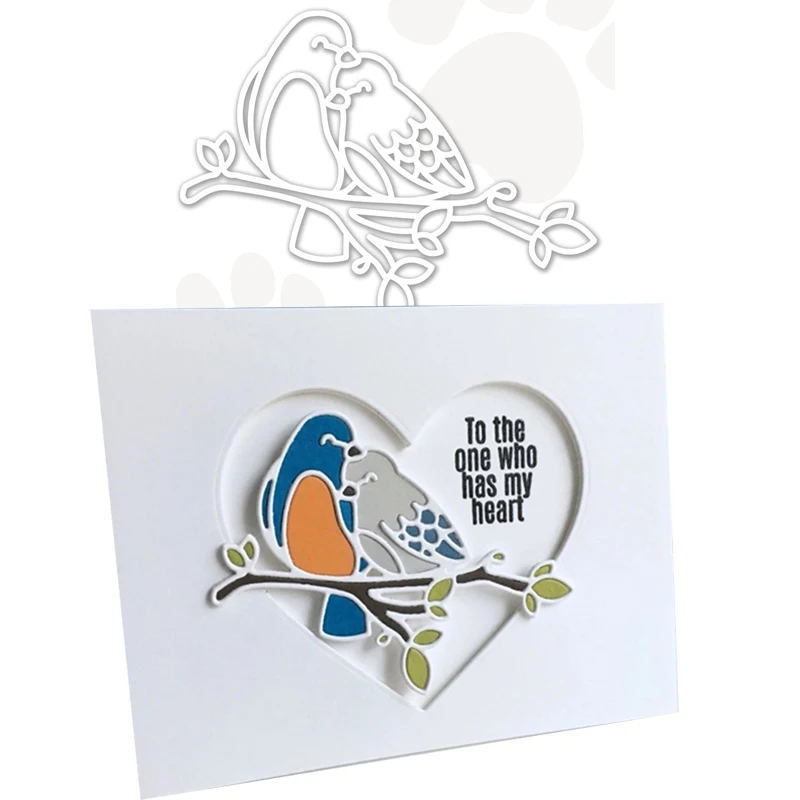 

JC Bird Branch Metal Cutting Dies Craft Mold Design for Scrapbooking Die Cut Handmade Paper Card Make Stencil Mould Model Decor