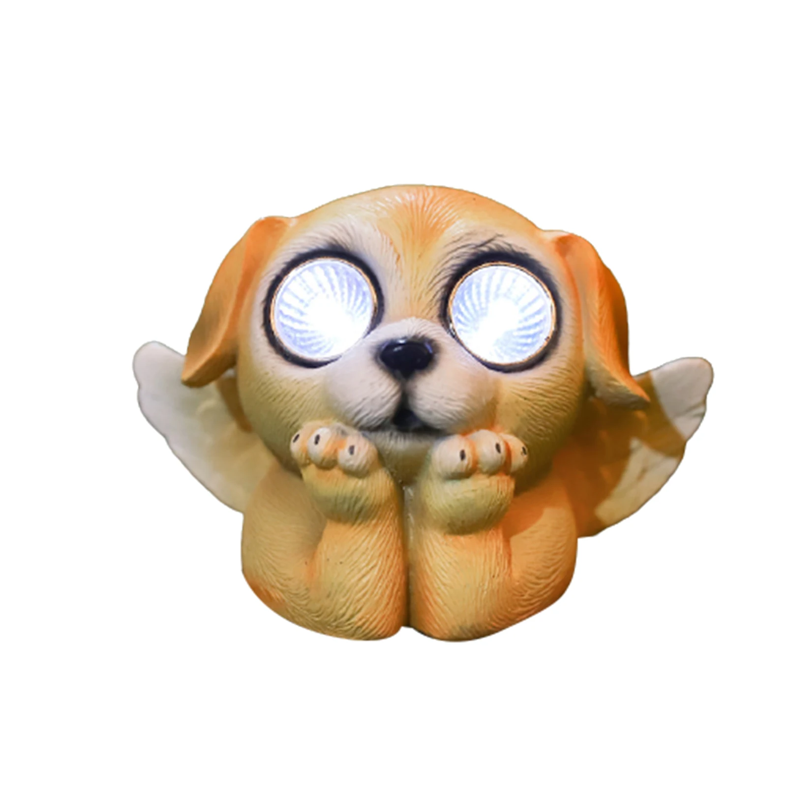 

Милая статуя щенка, креативный светильник на солнечной батарее, ручная роспись, полимерное украшение для улицы, сада, двора, декор для лошад...