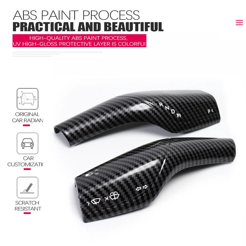 

Красный патч из углеродного волокна для Tesla Model 3 Y, украшение на руль, рычаг рулевого колеса, контроллер стеклоочистителя, черные автомобильн...