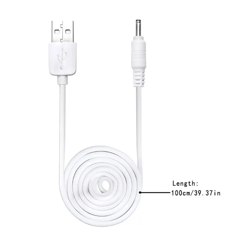 

USB to DC 3.5V Charging Cable Replacement for Foreo Luna/Luna 2/Mini/Mini 2/Go/Luxe Facial Cleanser USB Charger Cord 100CM