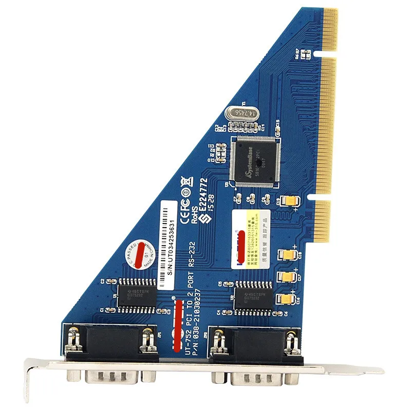UT-752 Настольная компьютерная плата PCI с последовательным портом на 2 порта 232