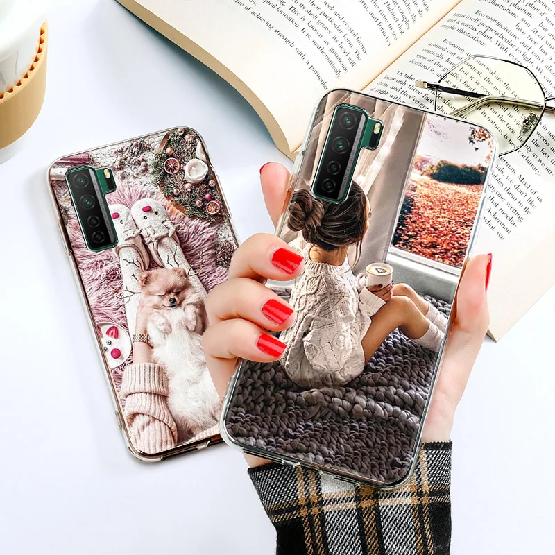 

Cute Cartoon Case For Huawei P40 Pro Cases Silicon Phone Fundas Huawei P40 P30 P20 Lite Mate 20 Lite 30 10 P10 Plus Soft Covers
