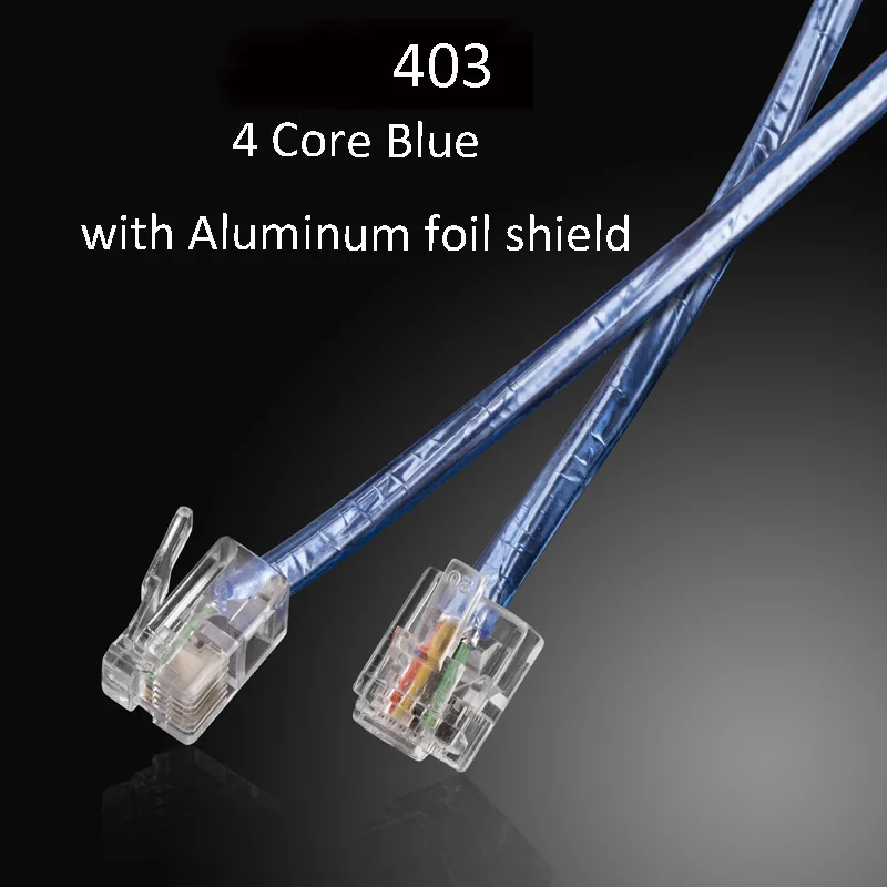 

RJ11 6P4C 6P2C Long type Copper wire ADSL Modem phone Telephone volume Cable connector 1-80Meter