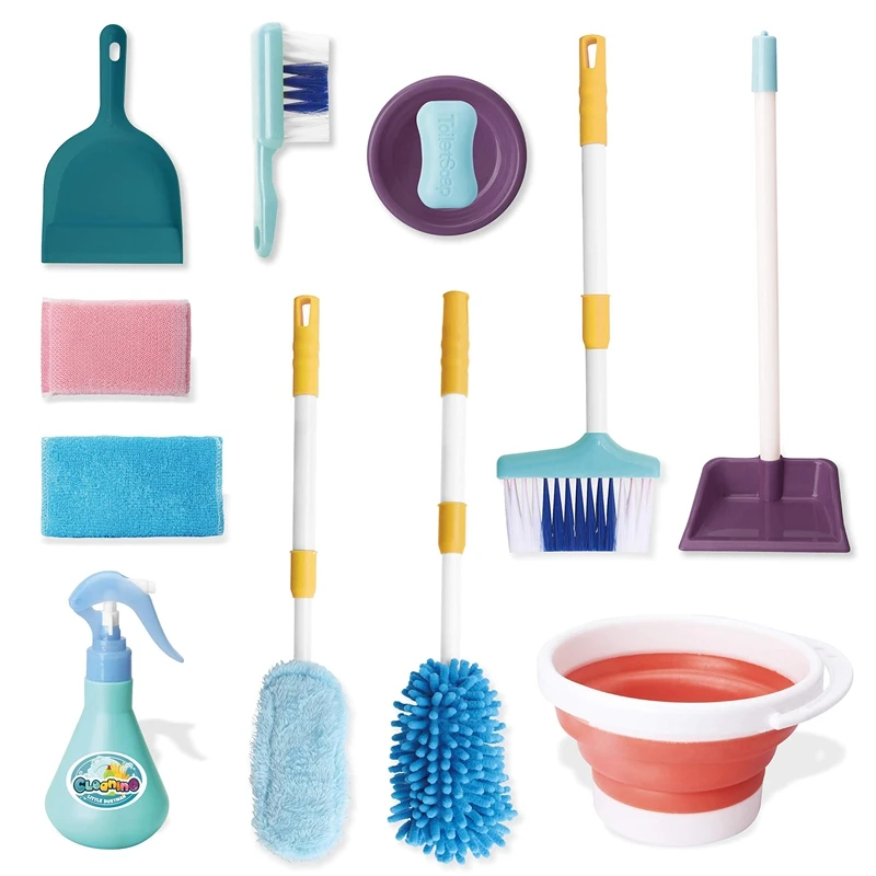 

Pretend Play Kids Toddler Simulation Kitchen Housekeeping Mini Cleaning Toy Set for Kids and Toddler