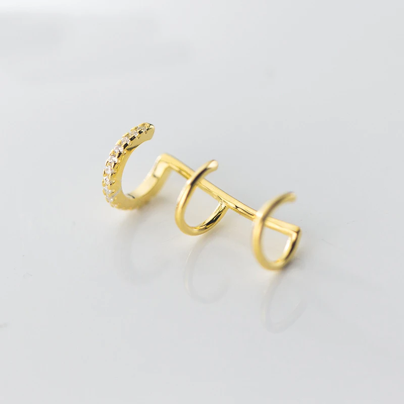 

Серьги-клипсы женские спиральные MloveAcc, из серебра 925 пробы