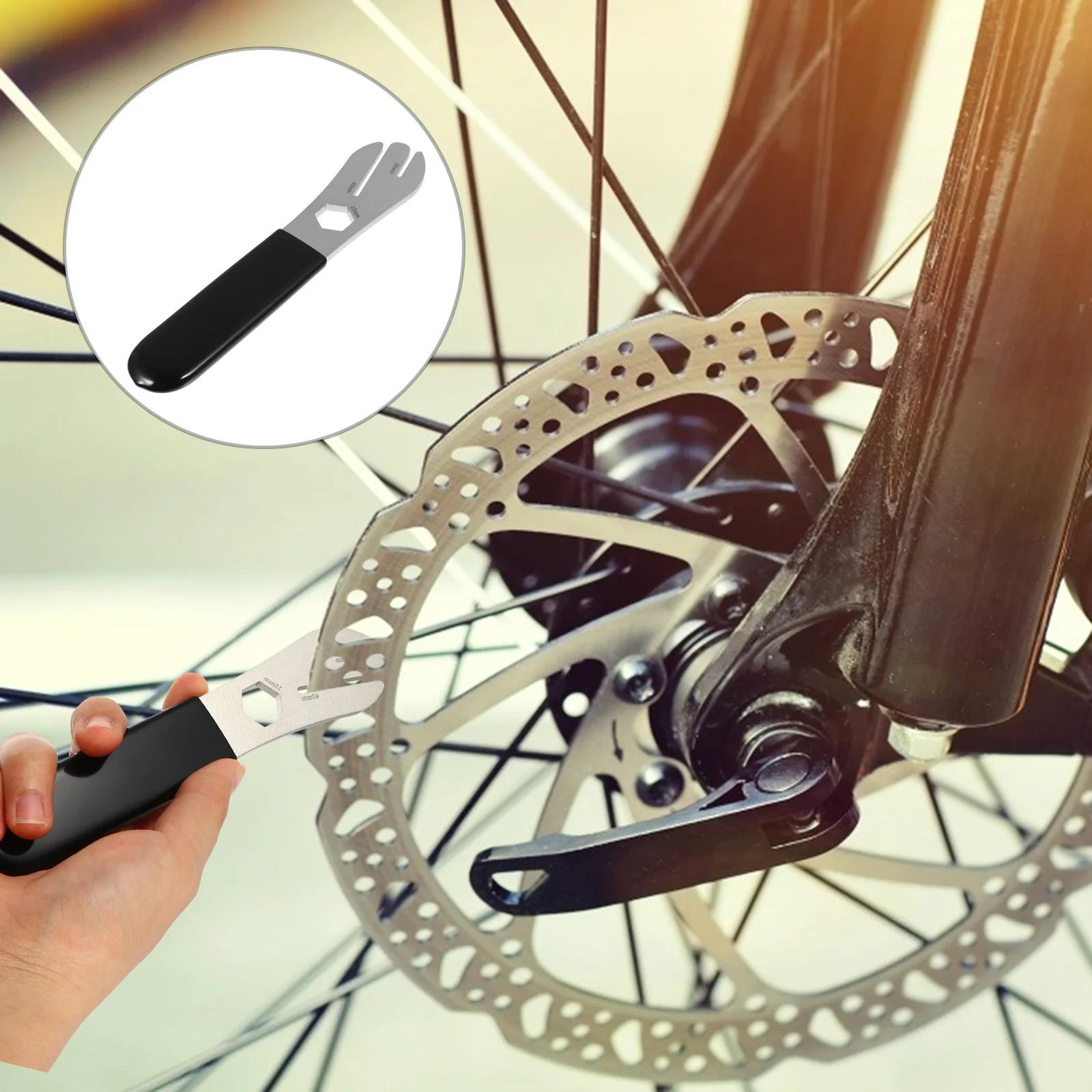 

Disc Brake Rotor Alignment Truing Adjustment Repair Tool Household Tool Wrench