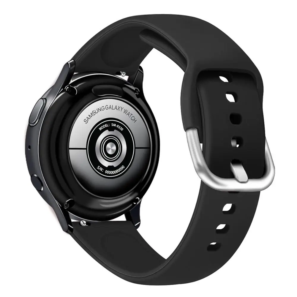Ремешок силиконовый сменный для Samsung Galaxy Watch 3 41 мм 45 | Электроника