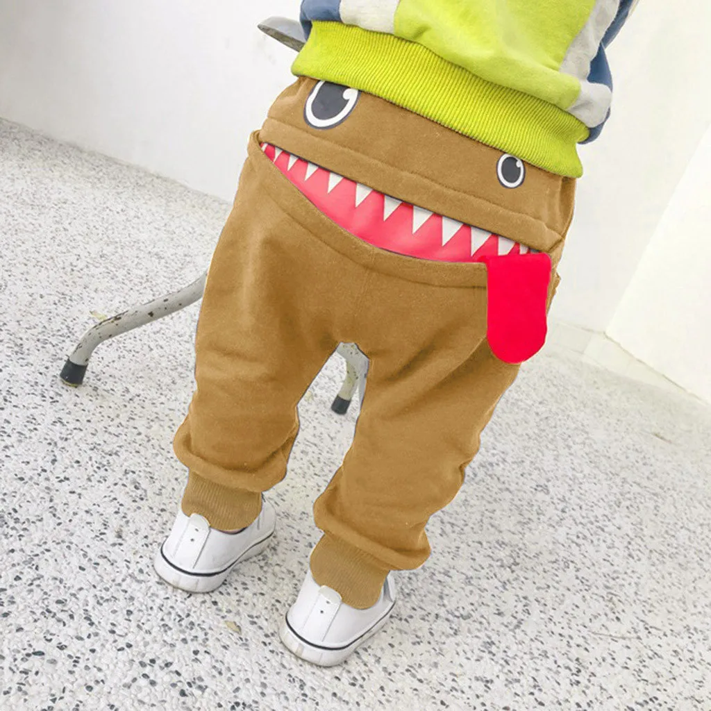 Telotuny/Новинка 2020 года шаровары с рисунком языка для маленьких мальчиков и девочек