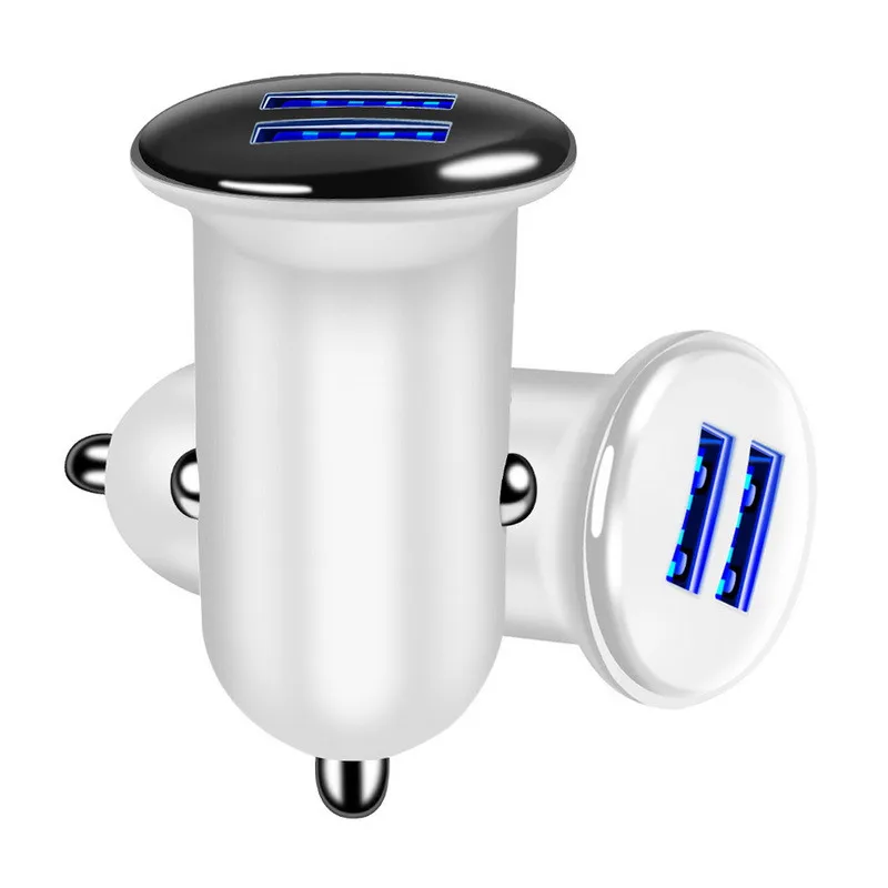 3. Charge Adapter Mini Dual USB 2 Port Car Charger Max Mobile Phone LED |