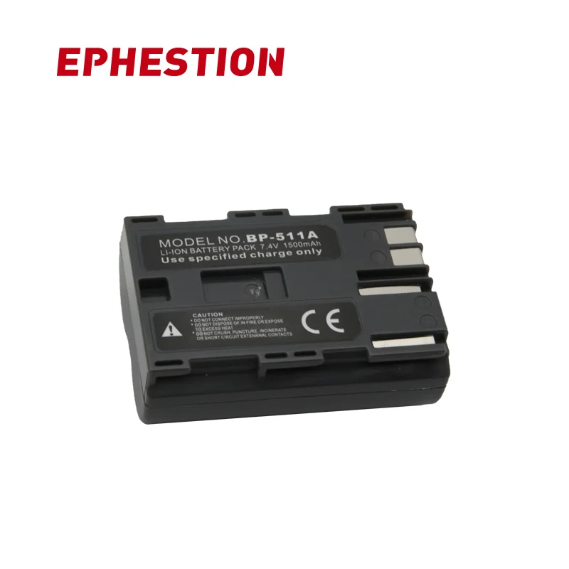 EPHESTION BP-511A BP511 BP511A для Canon G6 G5 G3 G2 G1 EOS 300D 50D 40D 30D 20D 5D MV300i цифровой Камера высокое Ёмкость