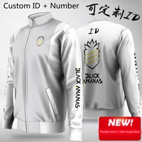 ba black pineapple team uniform uniforms id clothes sweaters e sports uniforms can be customized young students gray cuff style