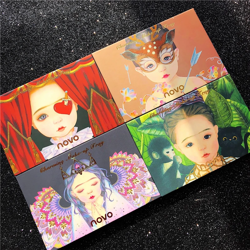 Палитра теней для век 8 цветов блестящие пигментированные тени палитра