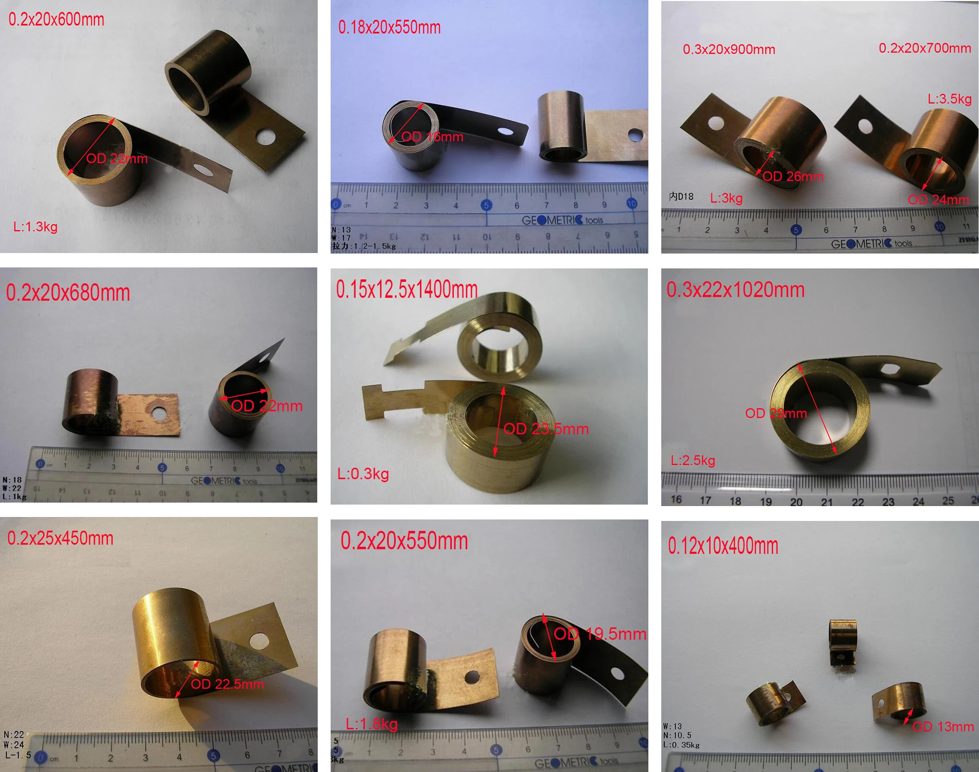 

Заводная пружина из нержавеющей стали с постоянной силой, ширина 10/20/25 мм, натяжение 0,3-3 кг