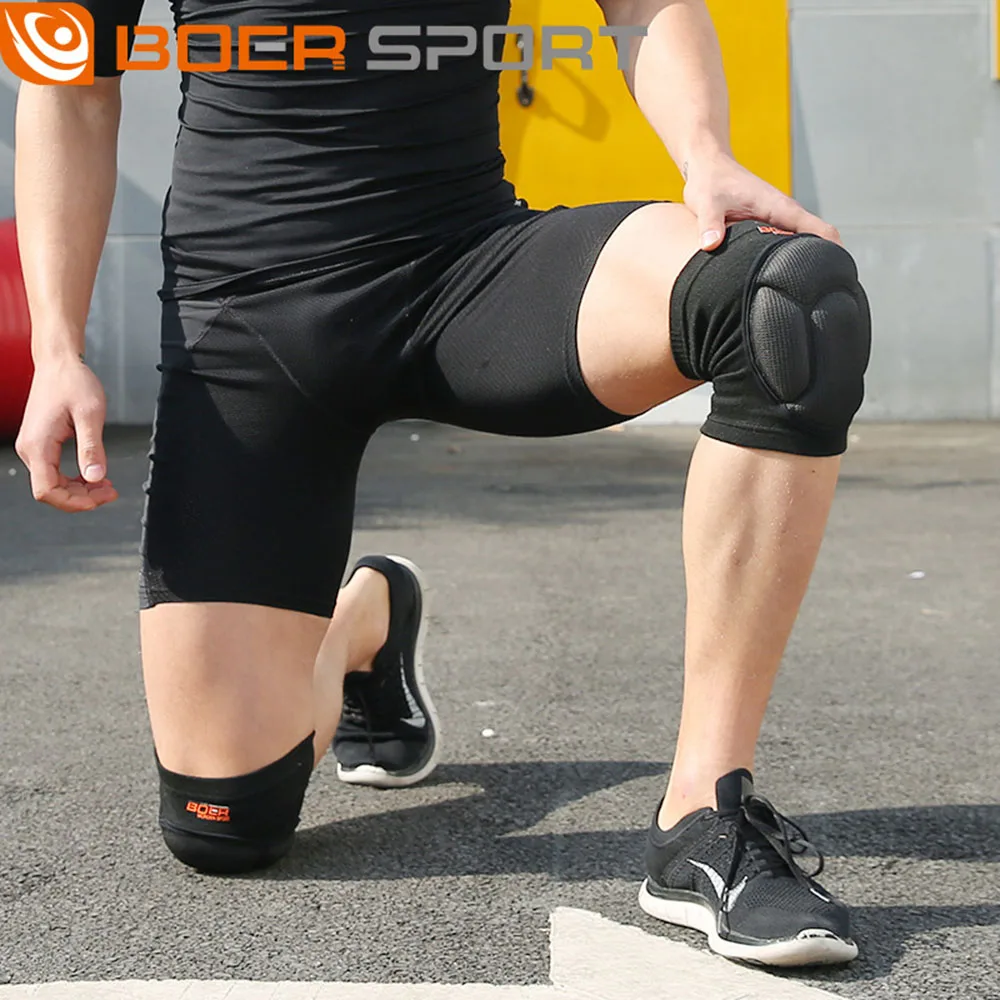 Thicked футбол волейбол Экстремальные виды спорта Лыжные наколенники фитнес колено