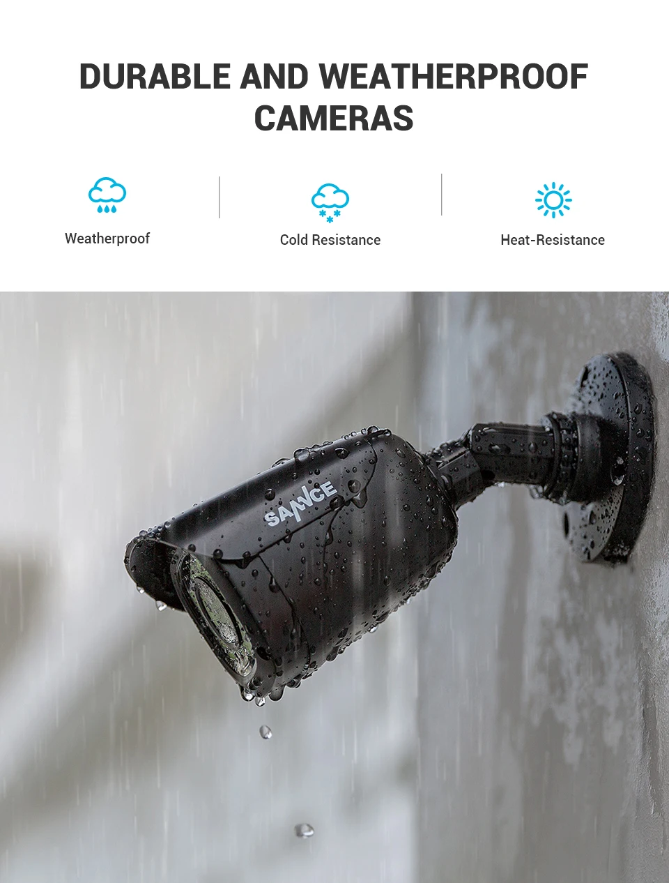 SANNCE 8CH DVR 1080P CCTV System Video Recorder 4/8 PCS 2MP Home Security Waterproof Night Vision Camera Surveillance Kits