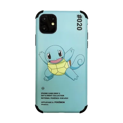 1 New Pikachu mobile phone case For iPhone 11 6 7 8Plus X XR XS MAX TPU painted four-corner all-inclusive anti-fall cover - Цвет: 1