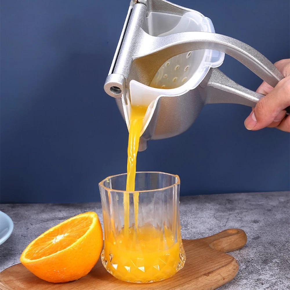 

Manual Portable Juice Squeezer Aluminum Alloy Hand Pressure Juicer Lemon Orange Pomegranate Fruit Squeezing Kitchen Tool
