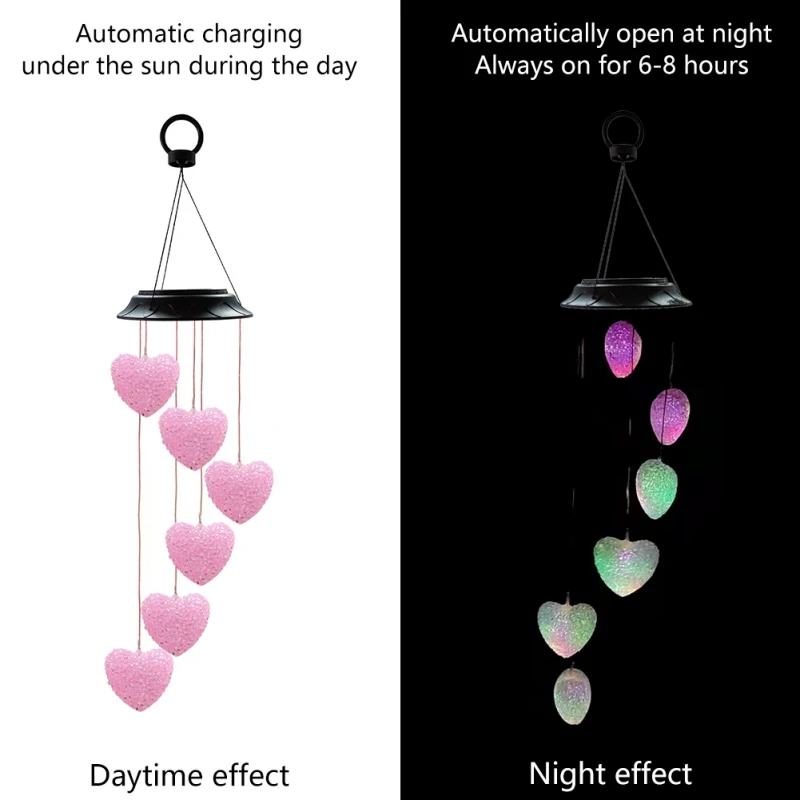 

Solar Wind Chimes Lamp LED Hanging Lamp Wind Chimes Outdoor LED Garden Decoration Colorful Lamp Lawn Lamp Home Decoration