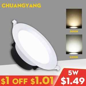 Светодиодный пятно огни направлены вниз светодиодный лампы Супер яркий без мерцания белый Холодный Точечные светильники мини светодиодный огни направлены вниз 220V для Гостиная Спальня