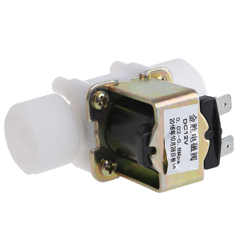 

3/4" Plastic Solenoid Valve 12V 24V 220V PP N/C Magnetic Washing Machine Dispenser Water Pneumatic Pressure Controller Switch