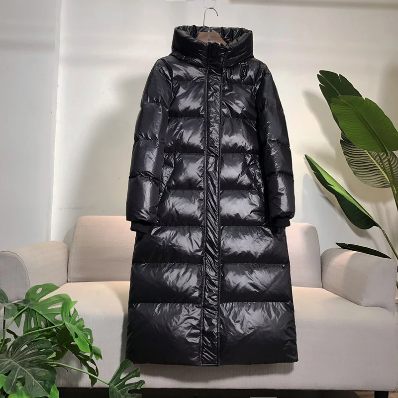 

high quality 100% Women Down jacket 2019 Winter jacket womens down parka Coat Downs Jackets Long design Thicken Coats 90% Duck