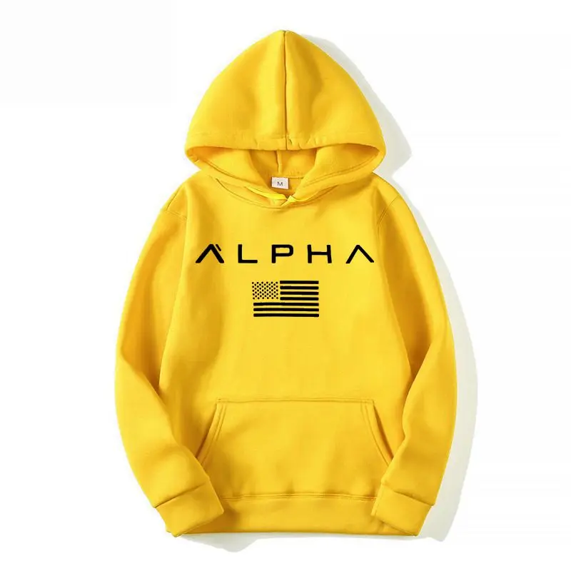 Осень новое поступление высокая Alpha Industries спортивная одежда с принтами Мужская