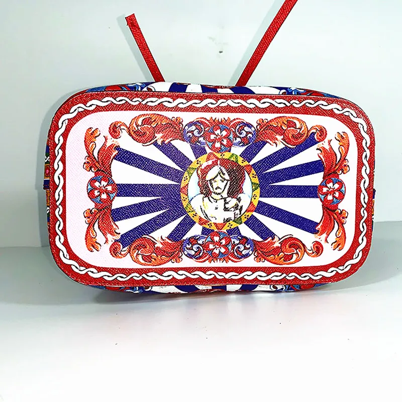 Женские дизайнерские сумки с цветочным принтом роскошная брендовая сумка мешок