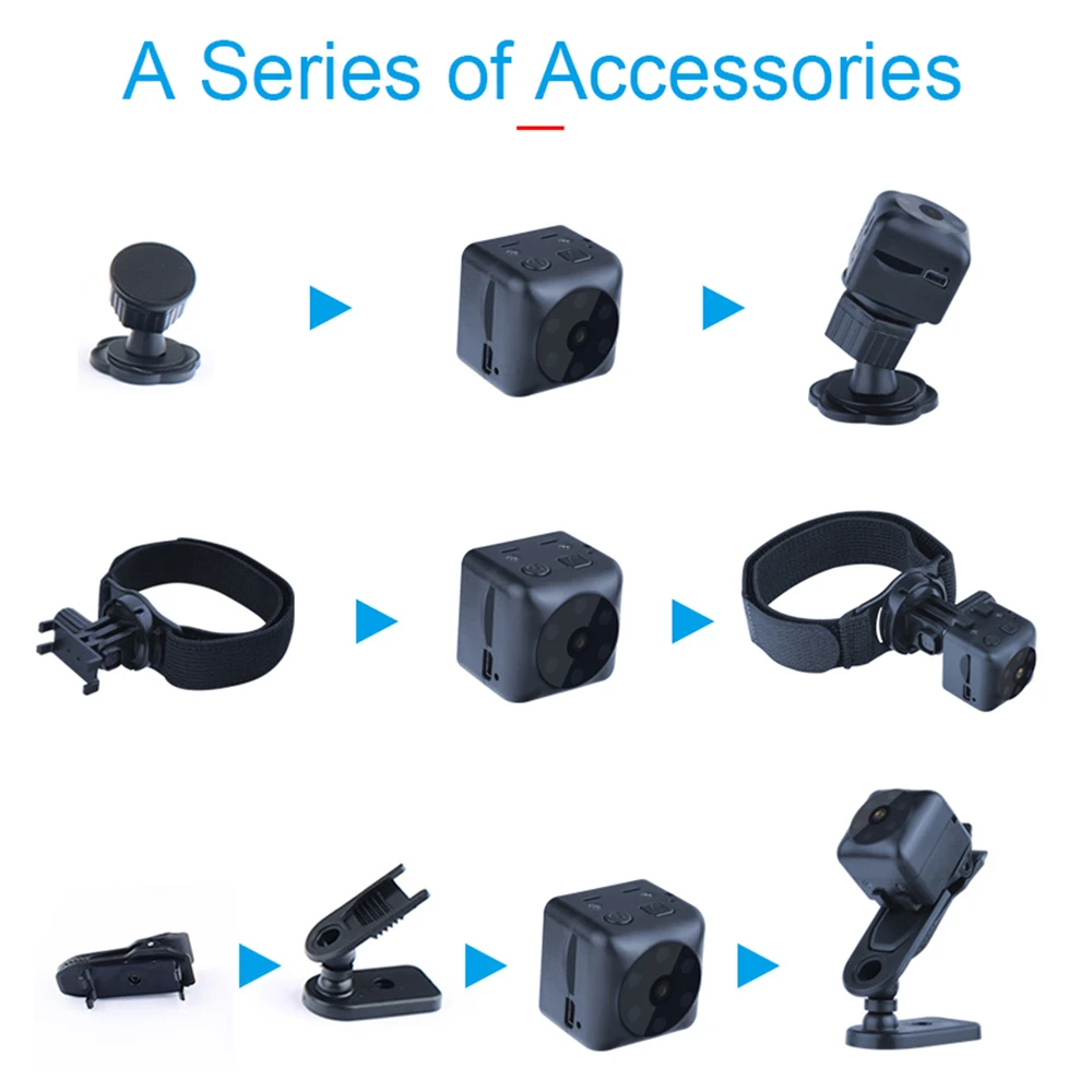 Беспроводная мини камера для домашней системы безопасности носимые спортивные