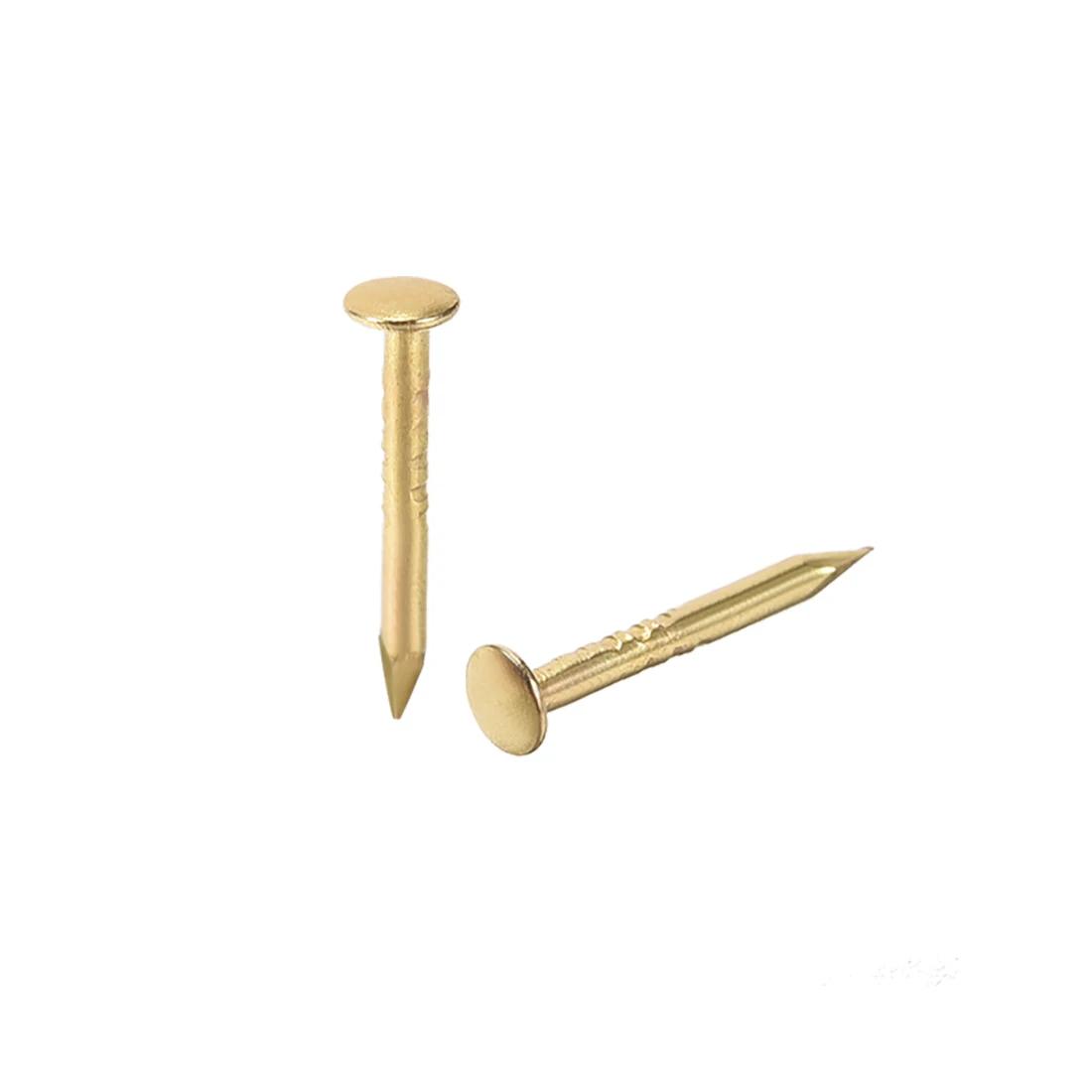 

uxcell 500pcs 1mmx10mm Small Tiny Nails for DIY Decorative Pictures Wooden Boxes Household Accessories Gold Tone
