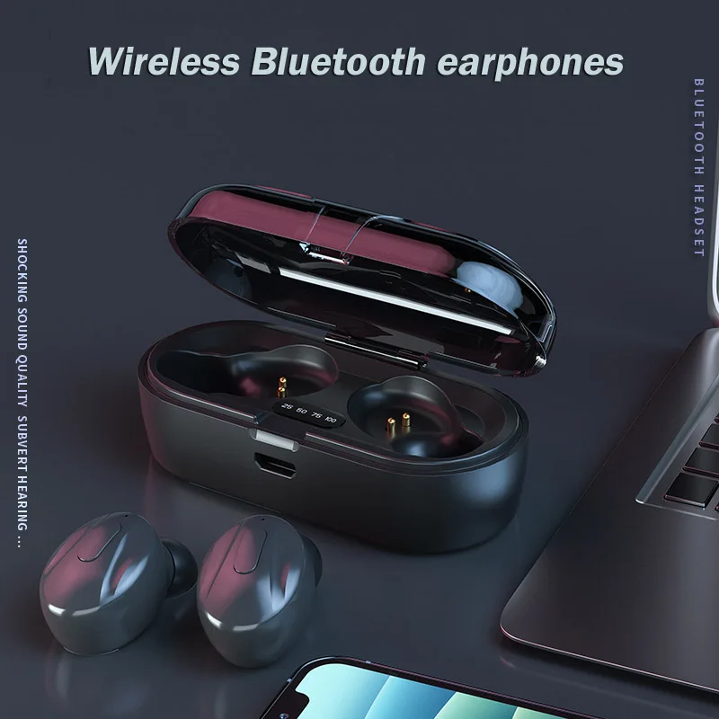 

Беспроводные Bluetooth-наушники TWS со светодиодной подсветкой