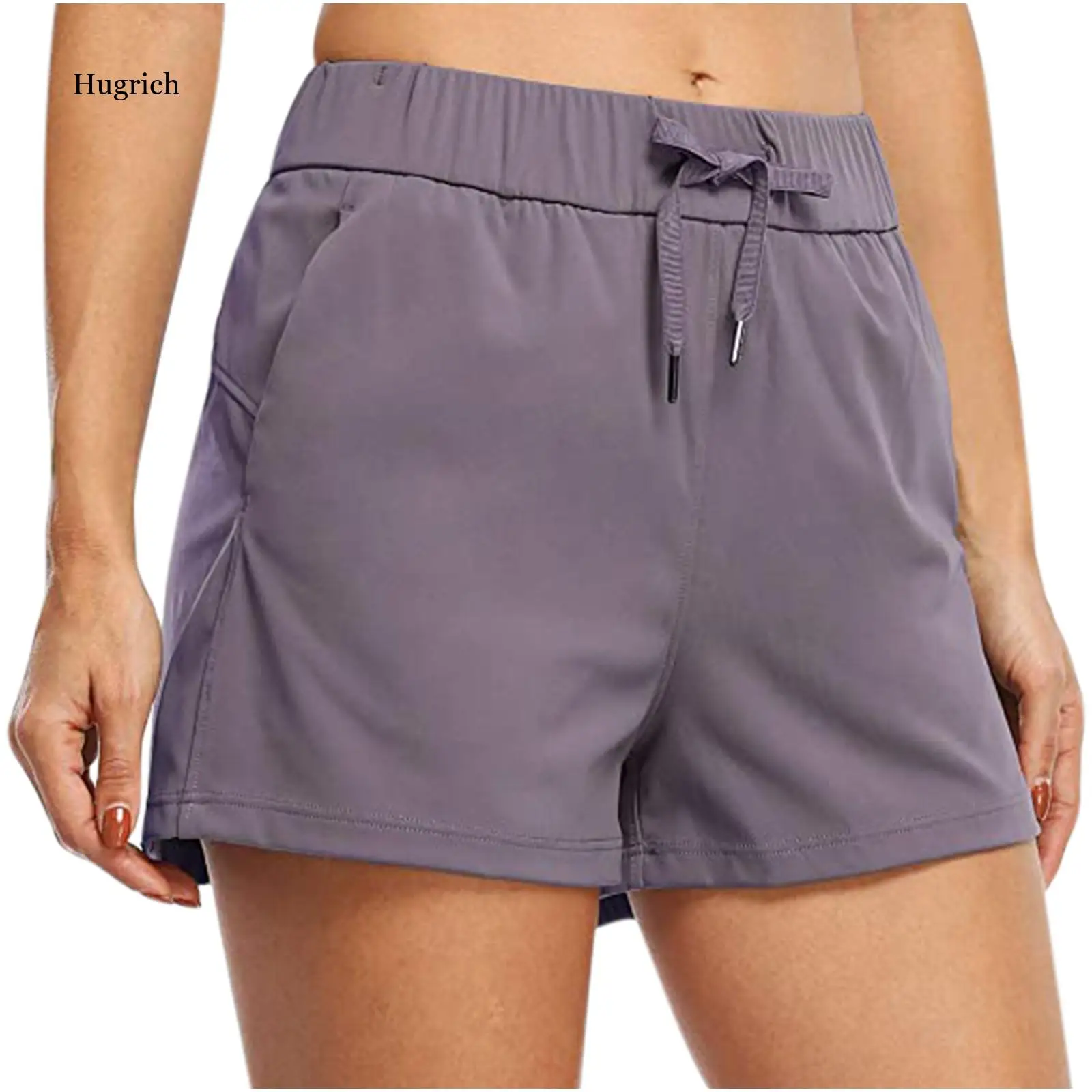 

2021 Yoga Shorts Fashion Women Yoga Lounge Casual Bandage Pocket Solid Shorts Pants Short