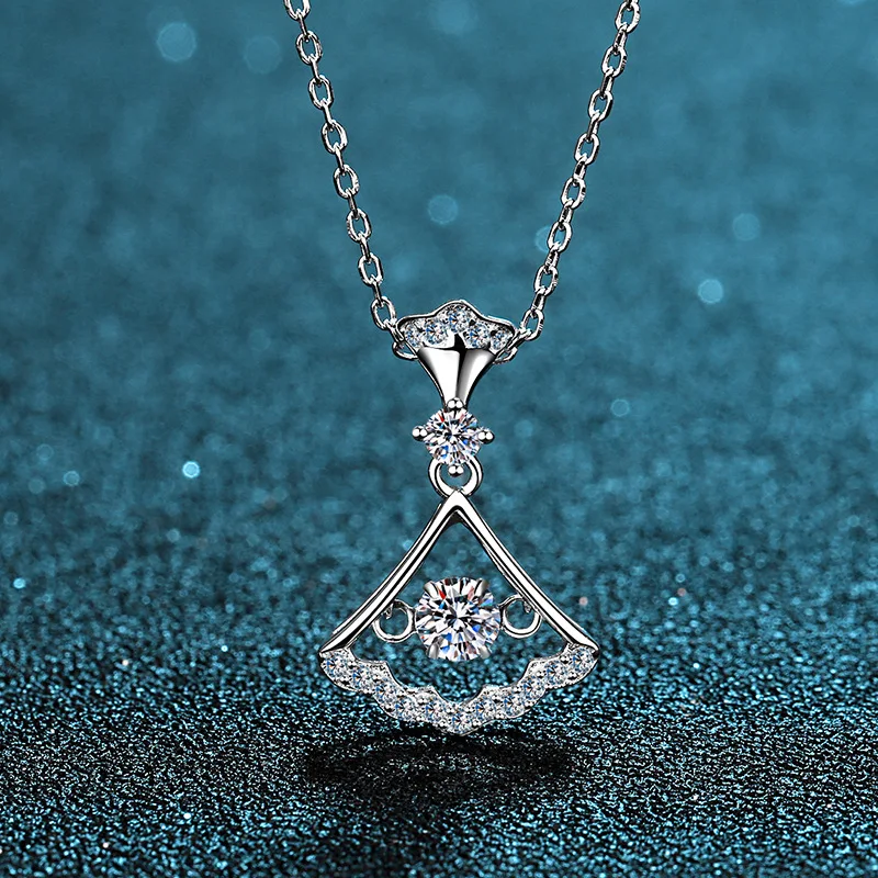 

Wholesale luxury high quality real 925 sterling silver fine jewelry necklace neck pendant chain accessories engagement weddiing