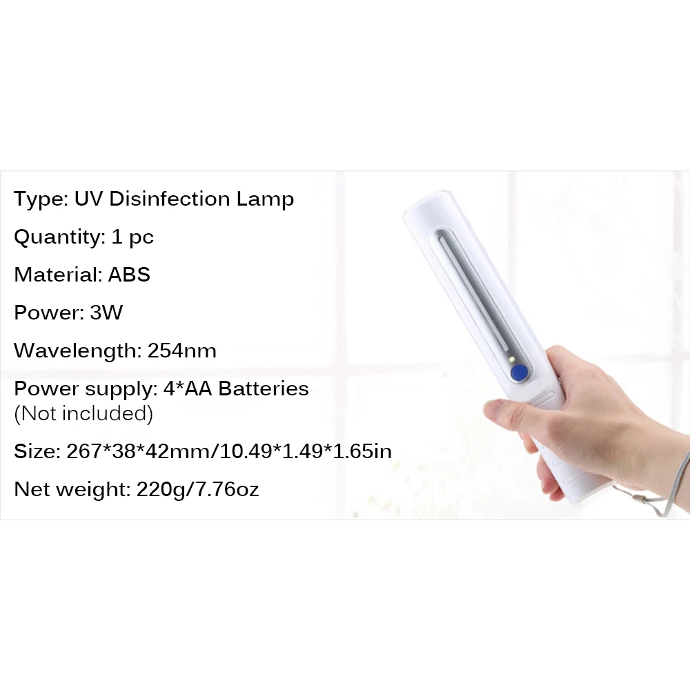 USB портативный УФ стерилизатор дезинфекционный стержень личная гигиена дорожный
