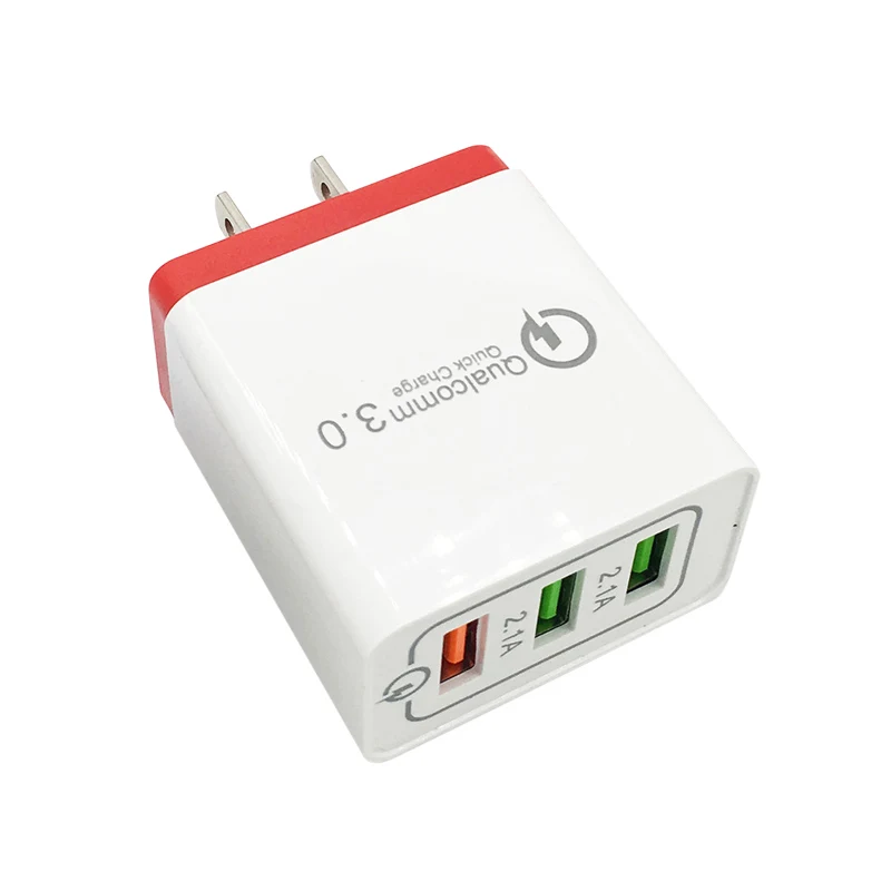 Быстрое зарядное устройство адаптер 3 USB порта QC3.0 зарядный блок вилки