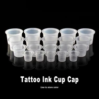 1000pcs disposable plastic tattoo ink cups sml size permanent makeup pigment clear holder container cap makeup accessories