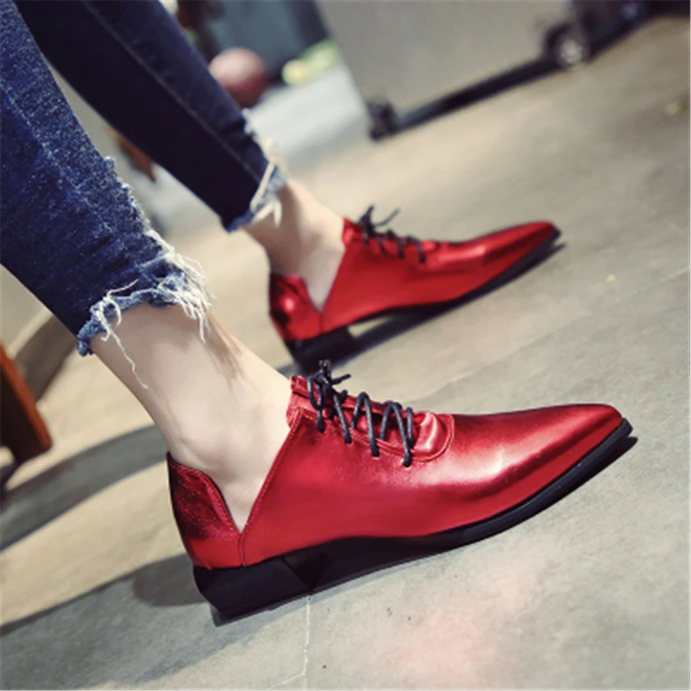 Женские винтажные уличные туфли на массивной подошве в британском стиле осень 2020