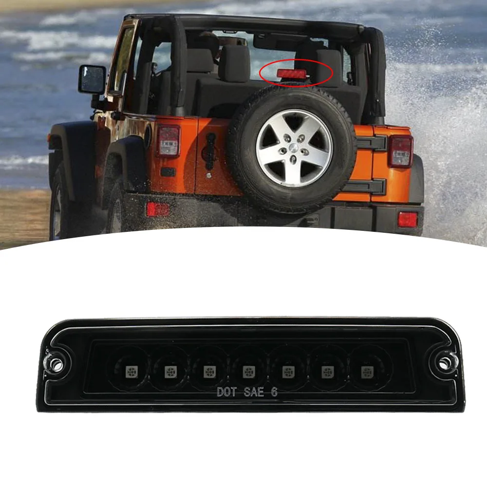 Черный корпус светодиодный 3-й задний стоп светильник лампа для 97-06 JEEP WRANGLER TJ |