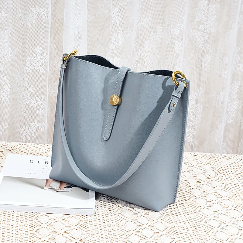 

Women Premium sense bag handbags real leather 2021 Famous Design bucket bag large capacity tote bag single shoulder bag Brand