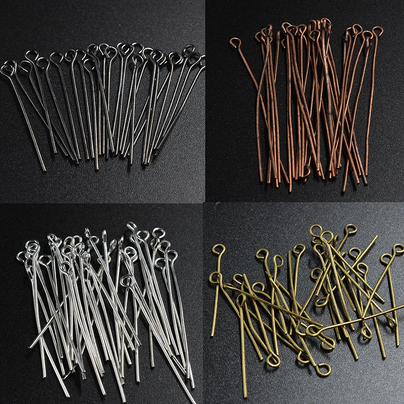 

Штифты с глазками FLTMRH, штифты с глазками 20, 25, 30, 35, 40, 45, 50 мм, фурнитура для изготовления ювелирных изделий «сделай сам», аксессуары для бижутерии, 100 шт.