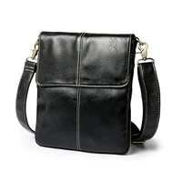 mens bag open pocket waterproof soft pu leather crossbody bags zipper solid color leisure travel outdoor shoulder messenger bag
