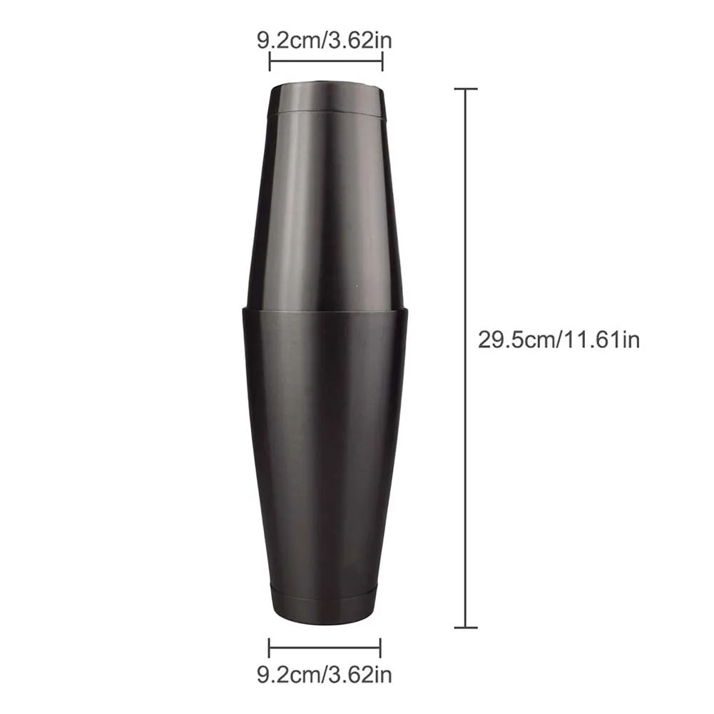 

2pcs/set Bostonee Shaker 750/600ml Stainless Steel Cocktail Shaker Bartender Tool Cocktail Bostonee Shaker Bar Accessories