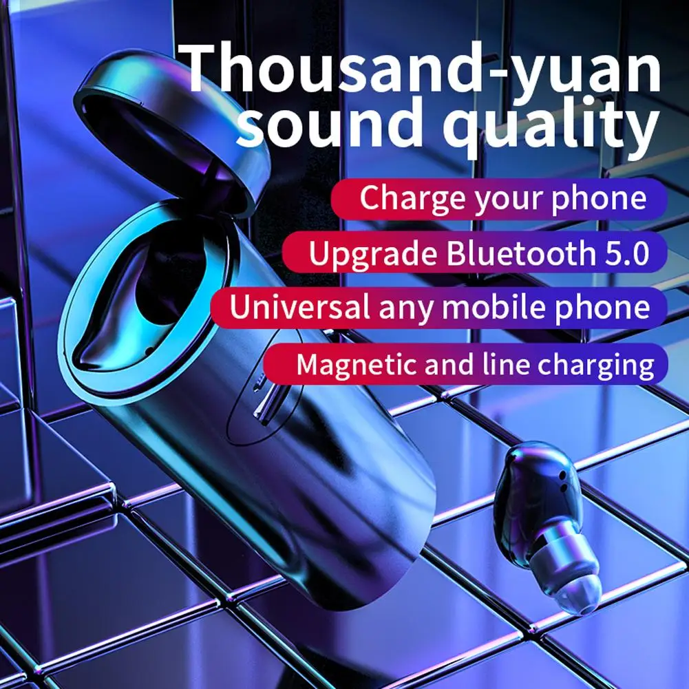 Мини наушники Tws беспроводные Bluetooth 5 0 HD стерео звук с микрофоном зарядная коробка