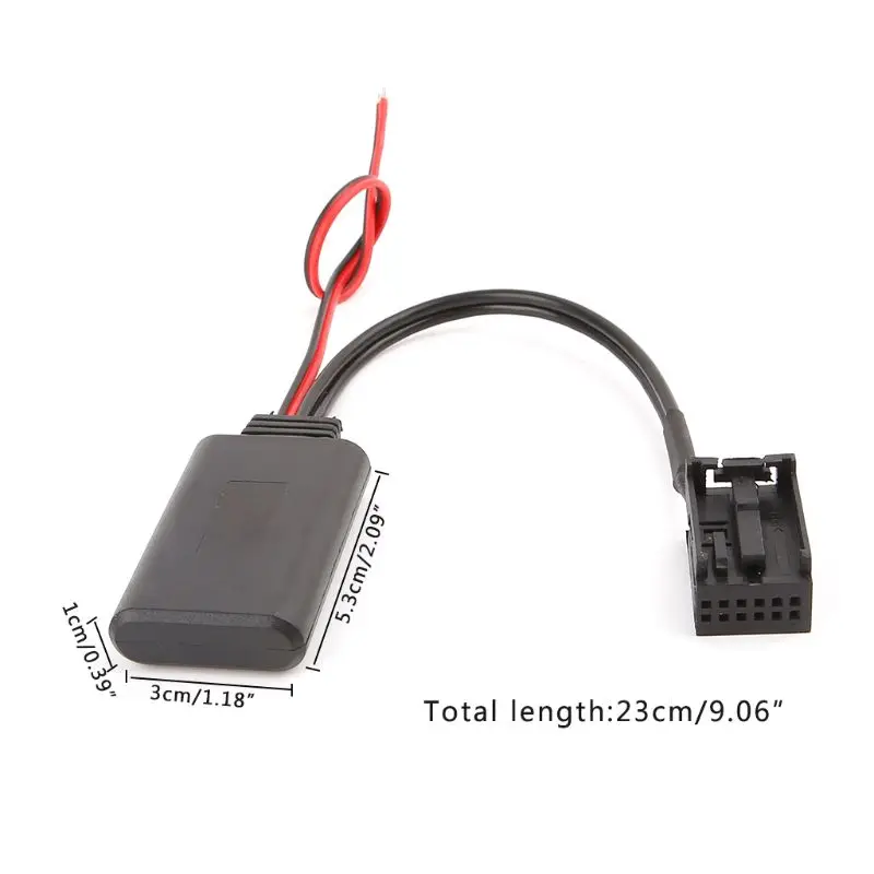 

Car Bluetooth-compatible Module Aux Receiver Cable Adapter 12Pin Port For Mondeo