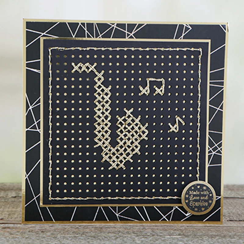 Stitiched Square Coverplate Die Cuts For Card Making 2020 Stitched Background Metal Cutting Dies Stencil DIY Crafts | Дом и сад