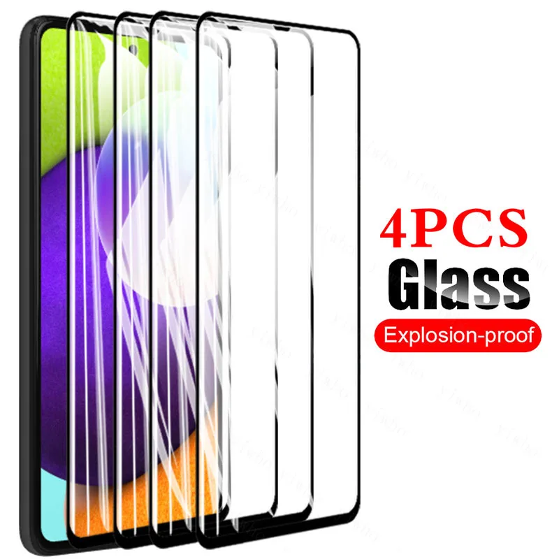 8 in 1 Tempered Glass For Samsung Galaxy A52 5G A51 a72 a71 Screen Protector Camera Lens Film A52 a42 a32 a12 a02 a21s Glass