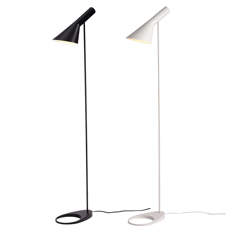 

Nordic Led Floor Lamps For Salon 135cm Adjustable Black White Standing Light For Reading Cafe Living Room Decoration Home Decor