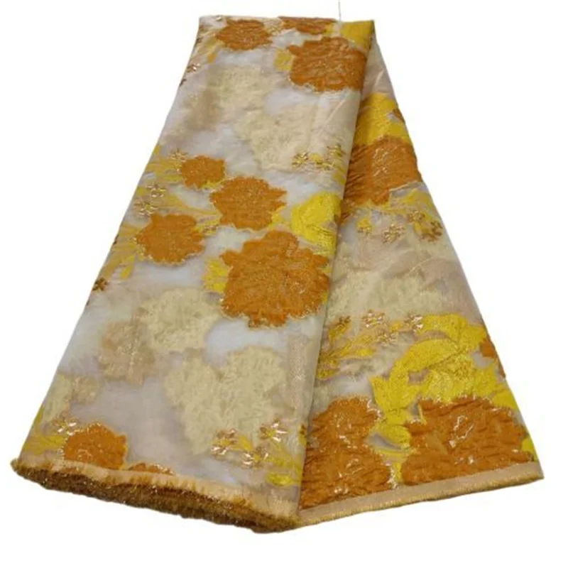 

Latest Design Brocade Jacquard Lace Fabric French Lace Fabric High Quality African Nigerian Lace Fabric For Party Dress Sew